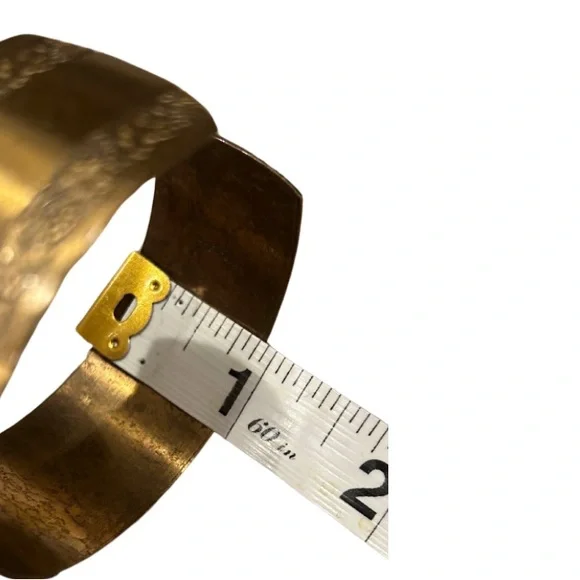 Vintage Copper Cuff Bracelet | Grape Stamp Detail | O/S - Picture 5 of 5